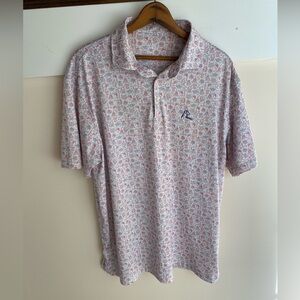 Rhoback Polo Shirt Mens L America Patriotic Washington DC Presidents Golf USA